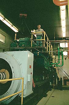 Photo of cogeneration plant engine