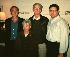 David Dabaco with literature faculty