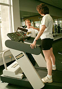 Photo: Cope on treadmill