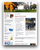 December 2009 Newsletter screenshot