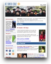 May 2009 Newsletter screenshot