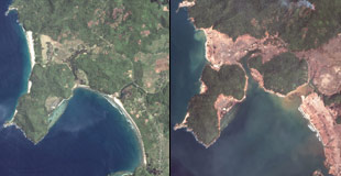 Banda Aceh - Before / After Tsunami