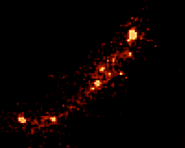 [Closeup image of redshift galaxy]