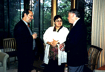 [Photo of José Augusto Lindgren Alves, Lourdes Martinez-Echazabal, and Martin Chemers]