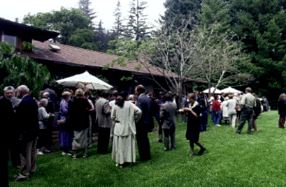 Photo of reception at Cowell provost's house