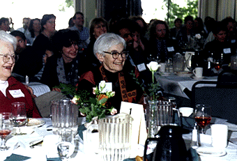 [Photo of Marge Frantz at Alumni Association awards luncheon]