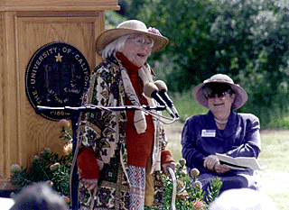 Photo of Greenwood and Professor Emerita Mary Holmes