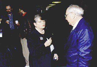 Photo of Chancellor Greenwood and XX