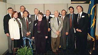 [Photo of group at dedication ceremony]