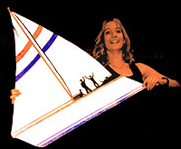 photo of girl and sailboat cutout