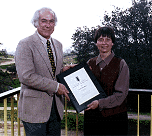 Photo of Michael Warren with Carol Freeman
