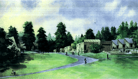 [Artist's rendering
of Improvements to the Arts project]