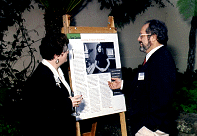 [Chancellor Greenwood and Francisco Hernandez at reception]