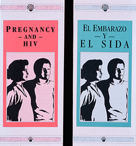[Photo of AIDS poster art]