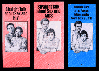 [Photo of AIDS poster art]