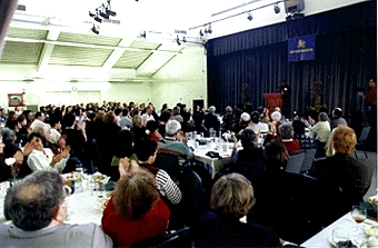 [Photo of crowd at Alumni Association awards luncheon]