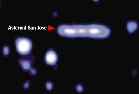 [Photo of Asteroid San Jose]