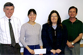 [Photo of Hao Ji and computer engineering faculty]