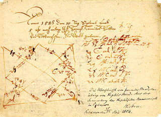 [Photo of Kepler manuscript]