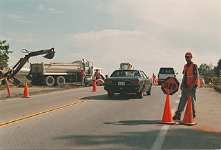 [Photo of Coolidge Drive construction]