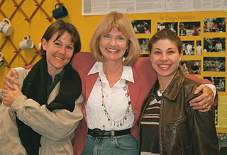 [Photo of Meredith Gafill, Meria Rivera, and Corinne Miller]