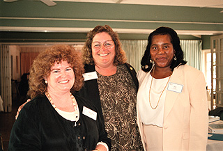 [Photo of Barbara Davis, Kitty Dixon, and Ann Nelson]